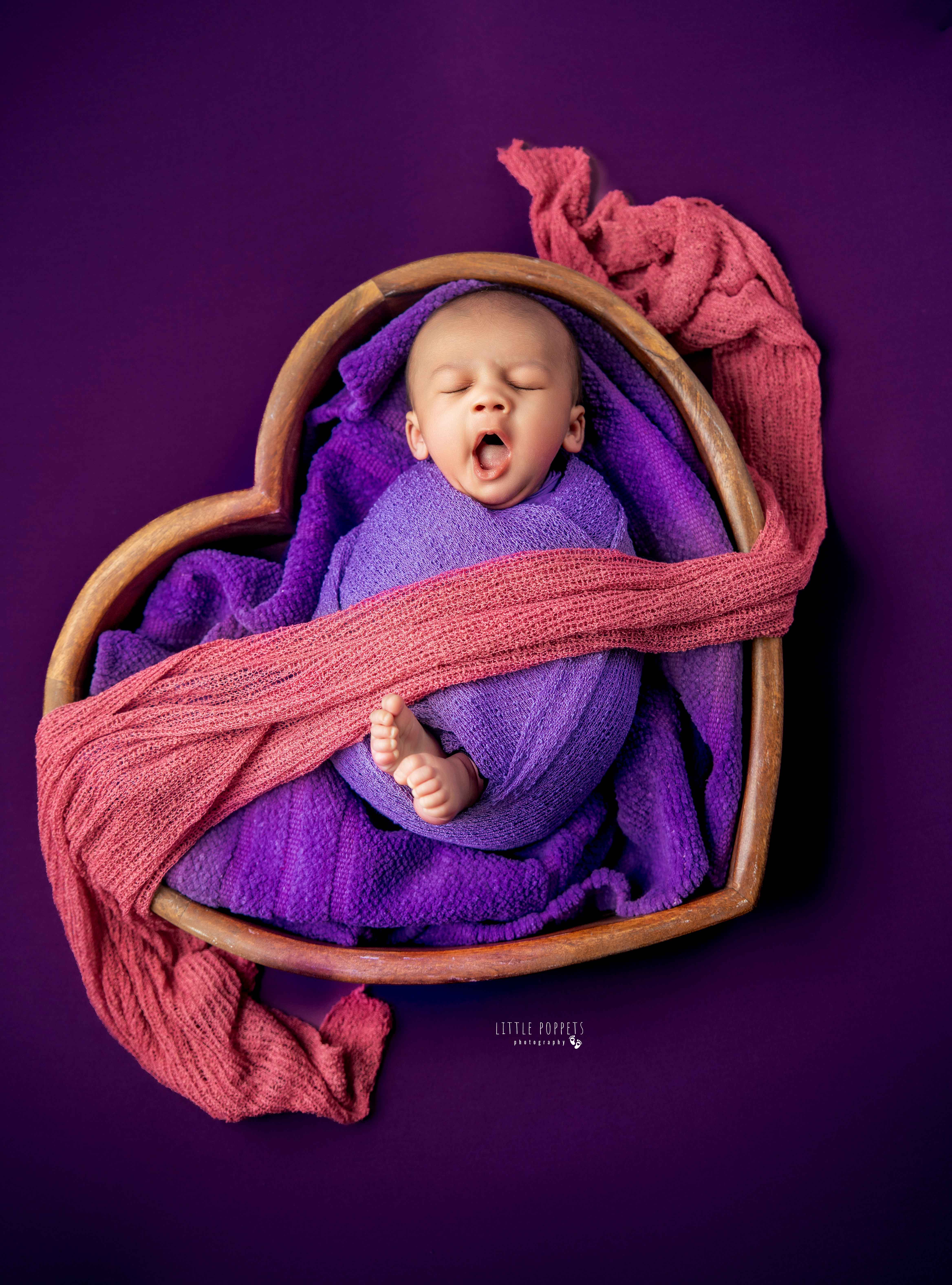 Baby with family