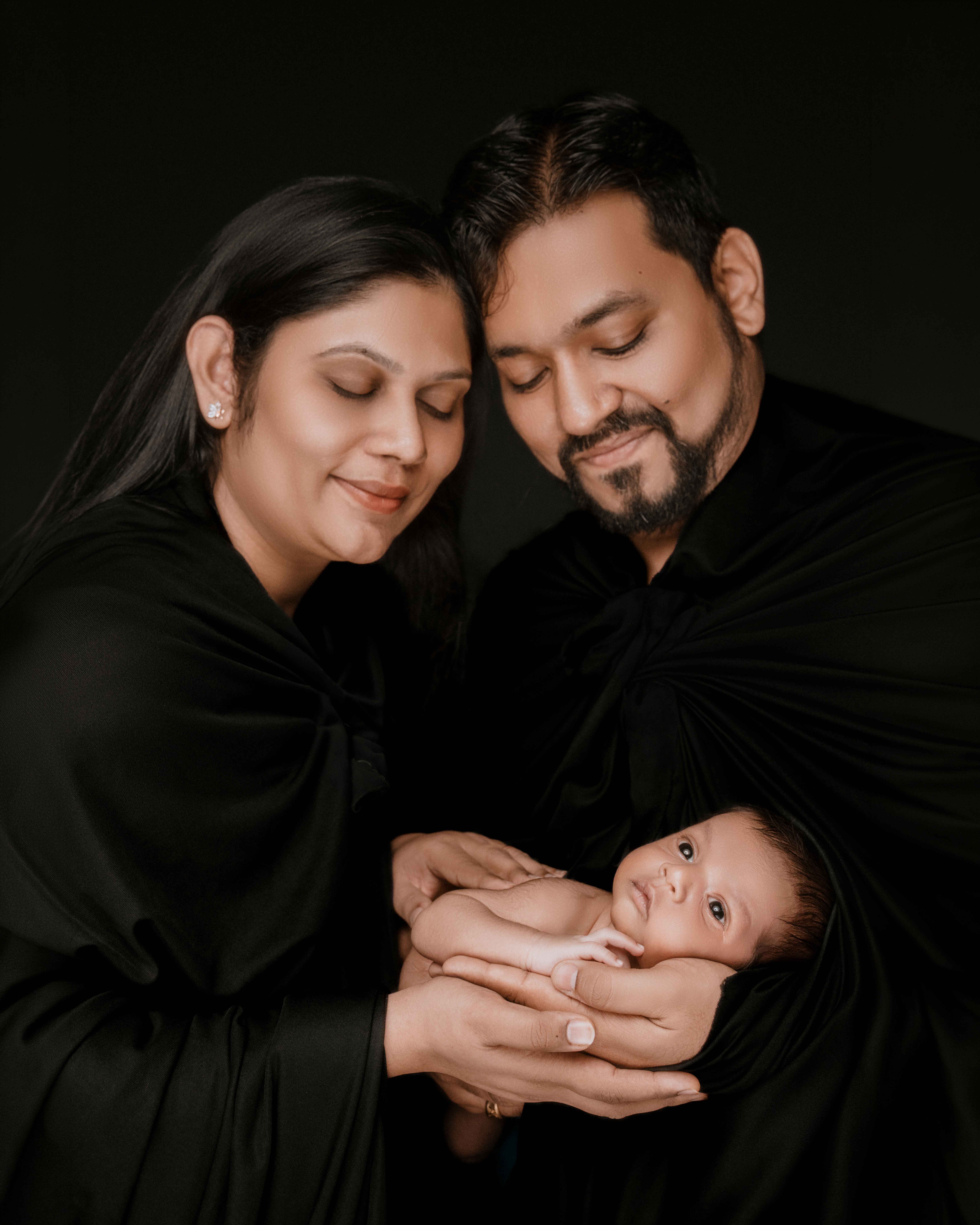 Newborn sleeping portrait